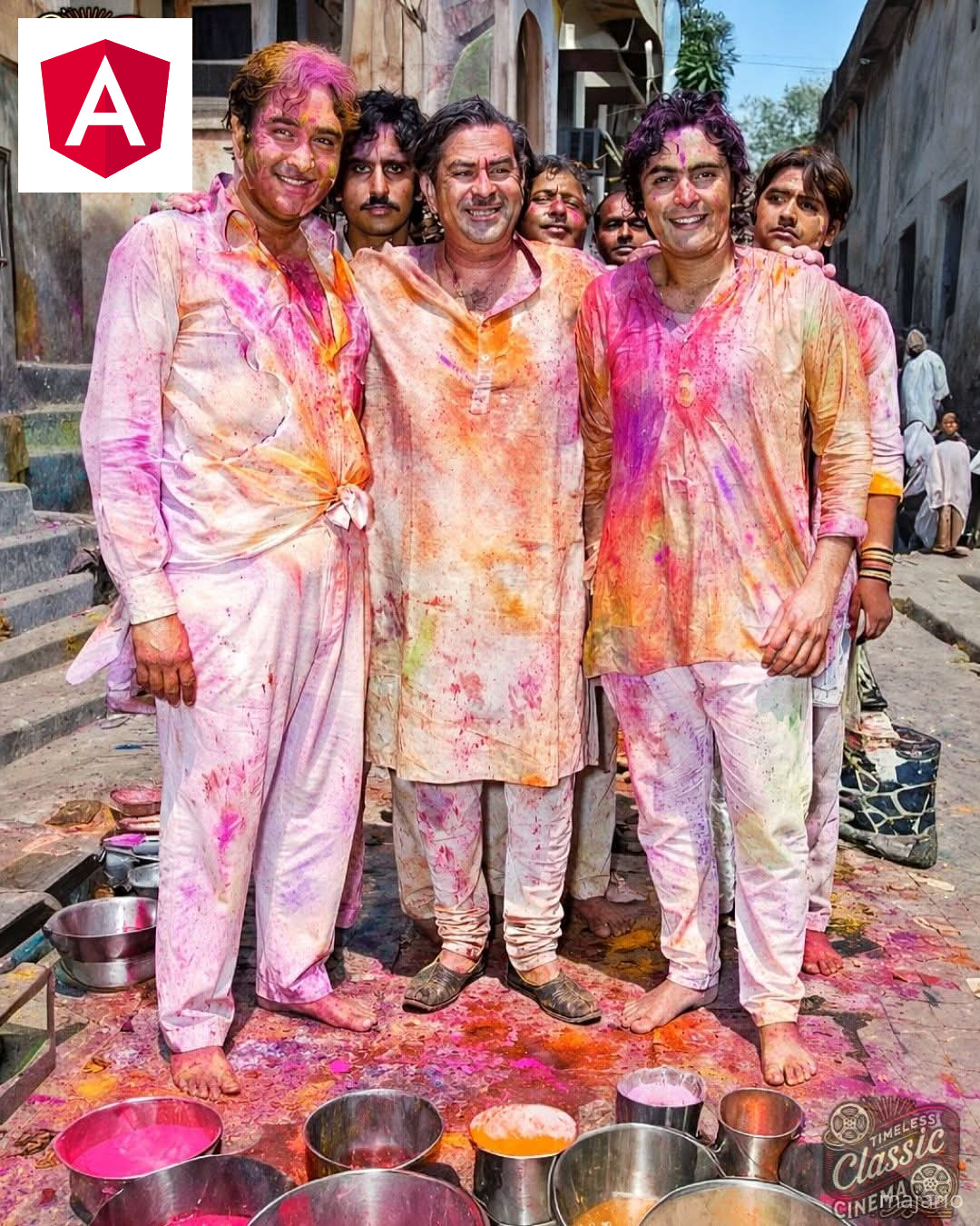 Such a lovely throwback ! This pic of Raj Kapoor, Randhir Kapoor and Rishi Kapoor celebrating Holi together is pure nostalgia