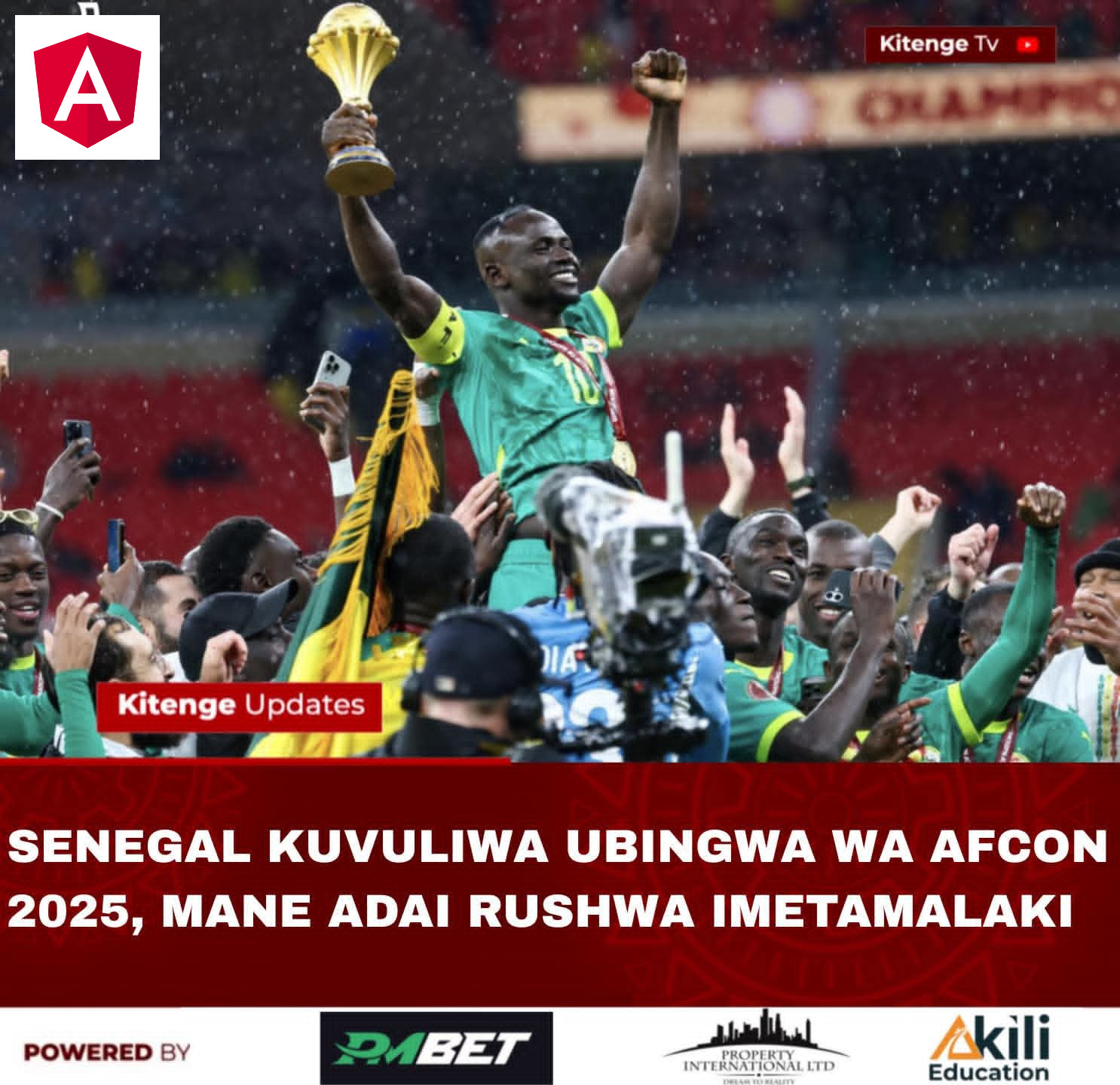 Shirikisho la Soka Afrika (CAF) wa kuwavua Senegal ubingwa wa AFCON 2025 na kuwapa Morocco, 