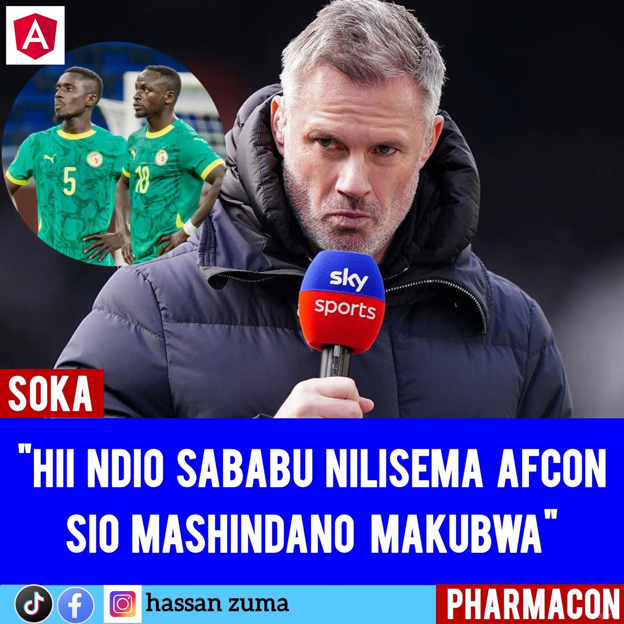Jamie Carragher baada ya Senegal🇸🇳 kuinyang’anywa(na CAF)ubingwa na kuitangaza Morocco🇲🇦 kuwa mabingwa wapya:🏴󠁧󠁢󠁥󠁮󠁧󠁿🎙 